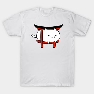 Mochi cat Torii gate T-Shirt